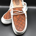 Slip on Shoes with Buffalo Tooled Tops - Prairie Buffalo