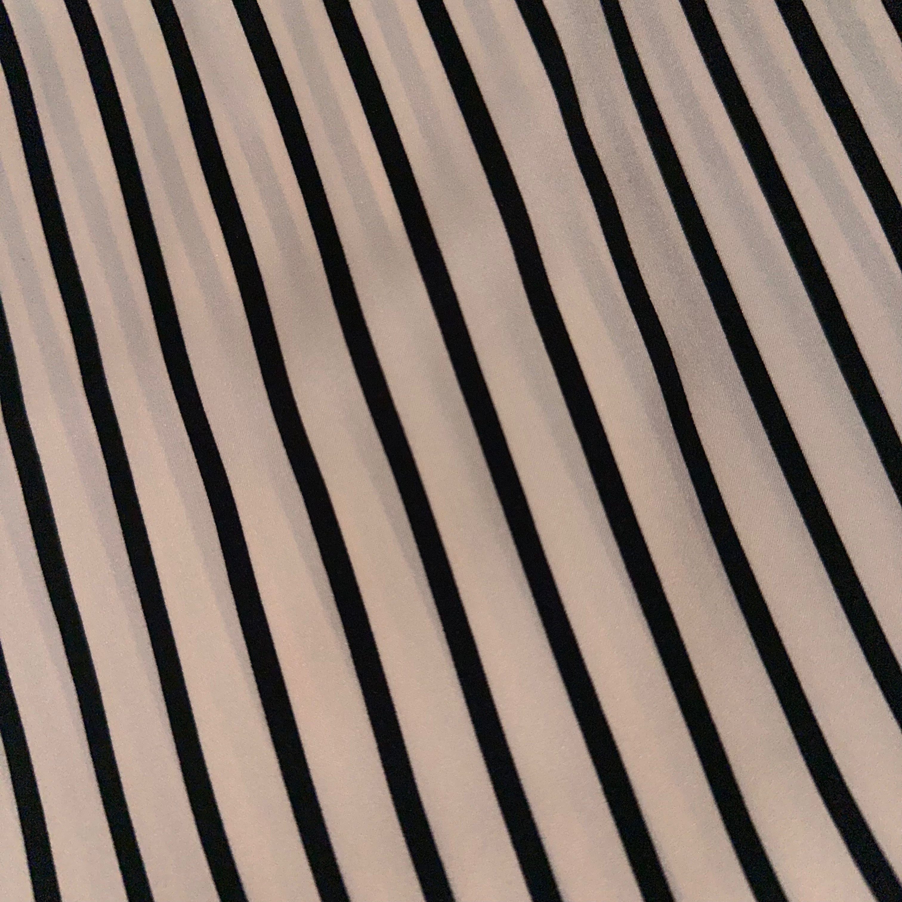 Black & White Striped Wild Rag
