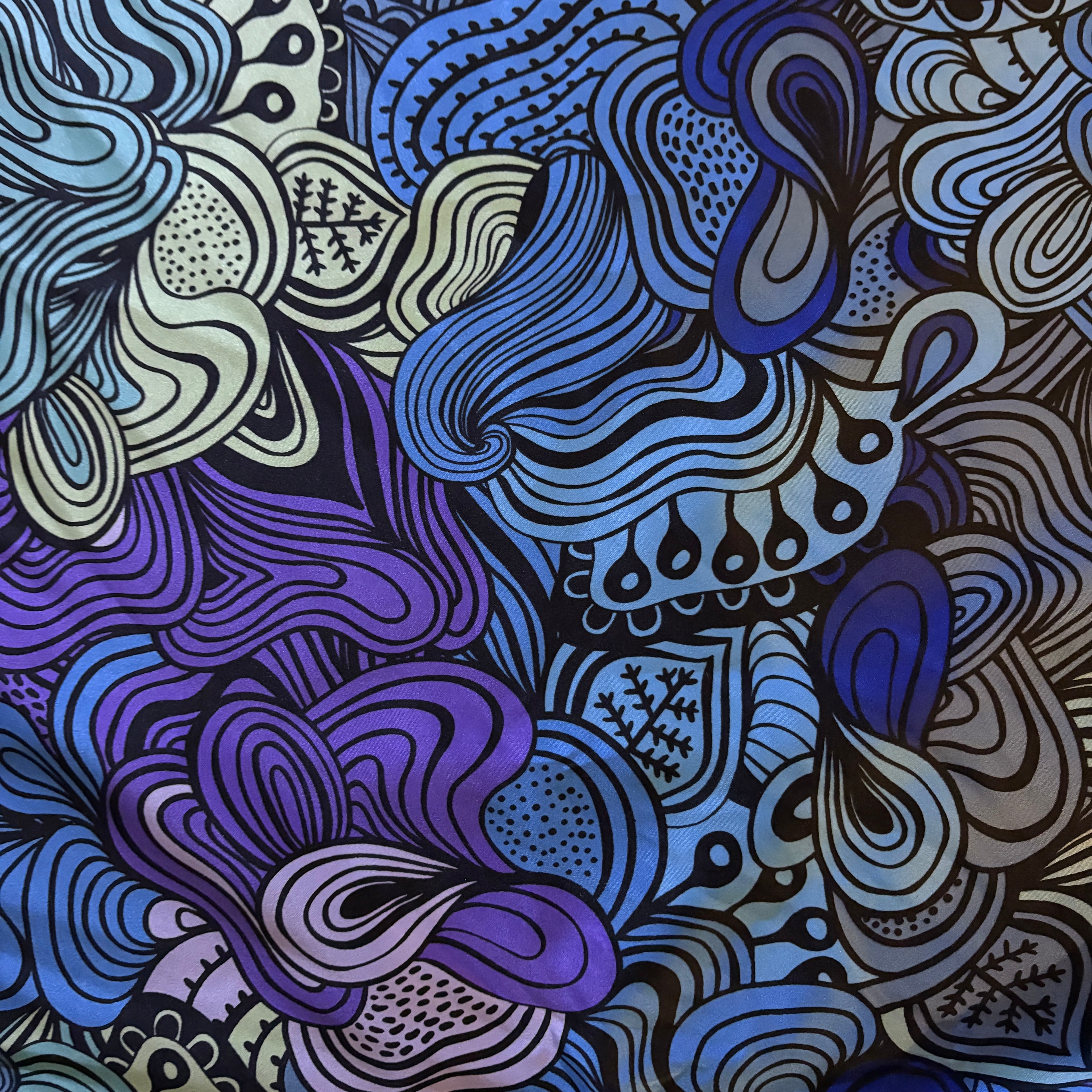 Blue Retro Wild Rag