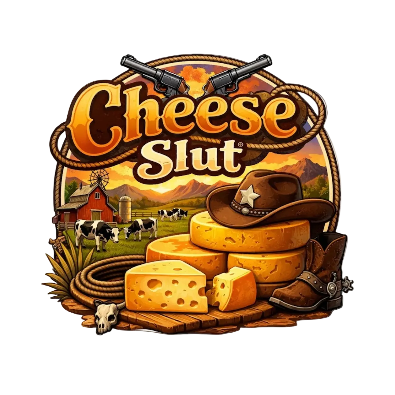 Cheese Slut Sticker