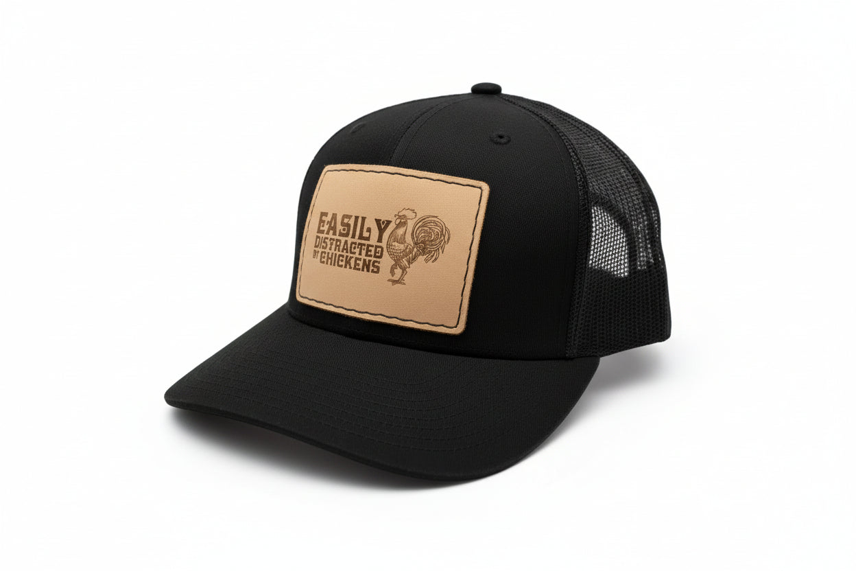 Easily Distracted by Chickens Hat - Prairie Buffalo