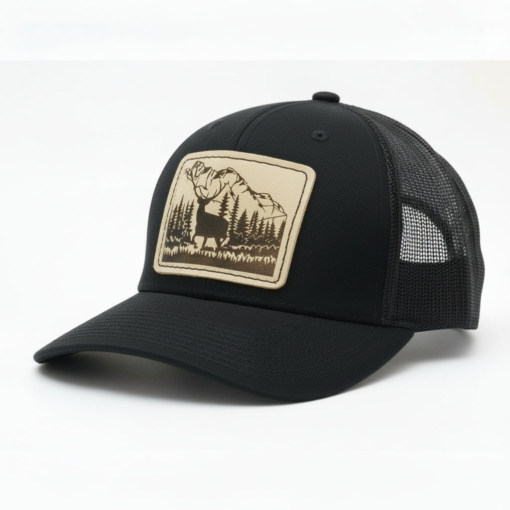Elk with Mountains Hat - Prairie Buffalo