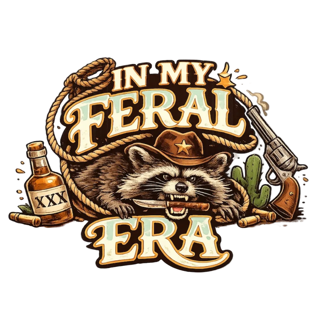 In My Feral Era Sticker