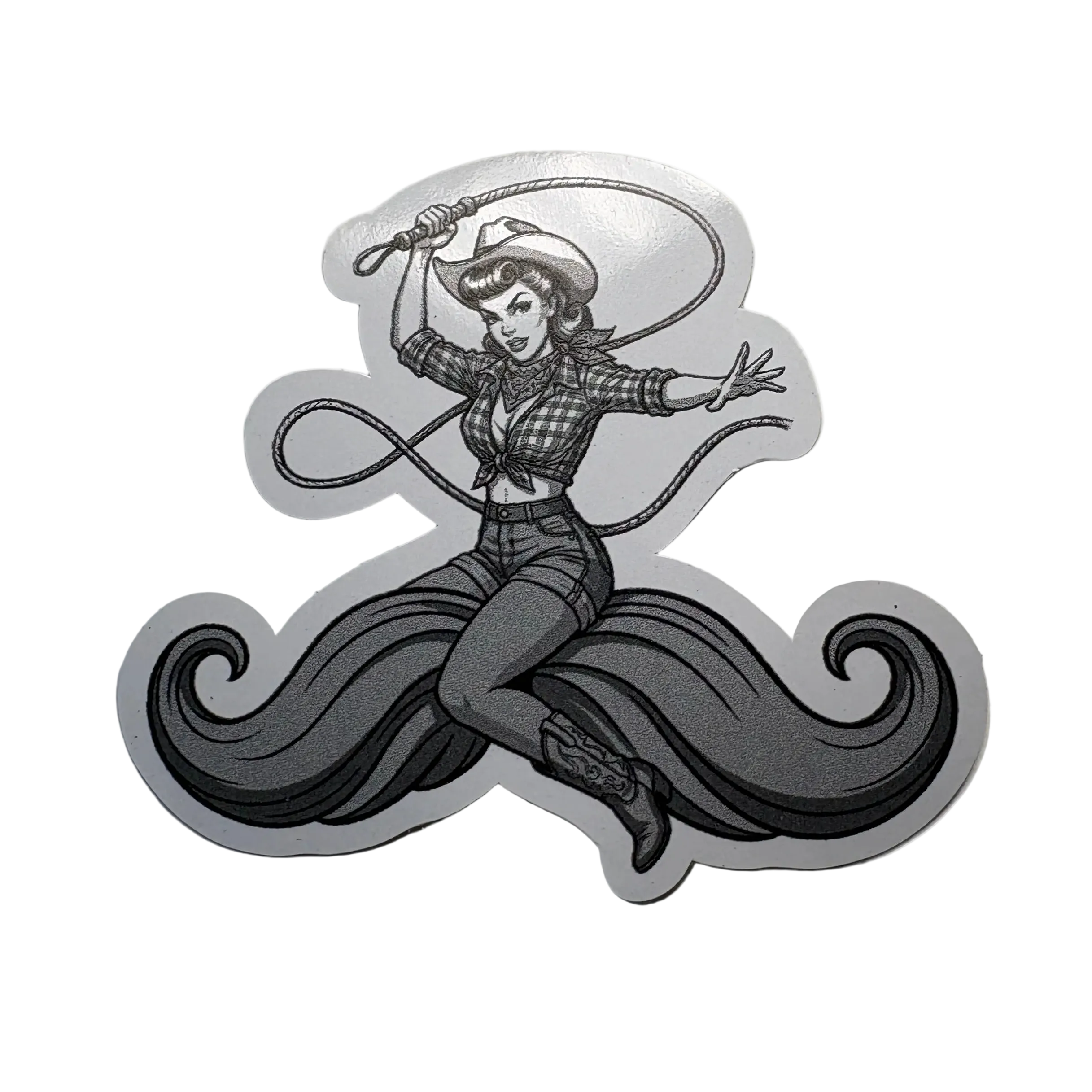 Moustache Ride Sticker