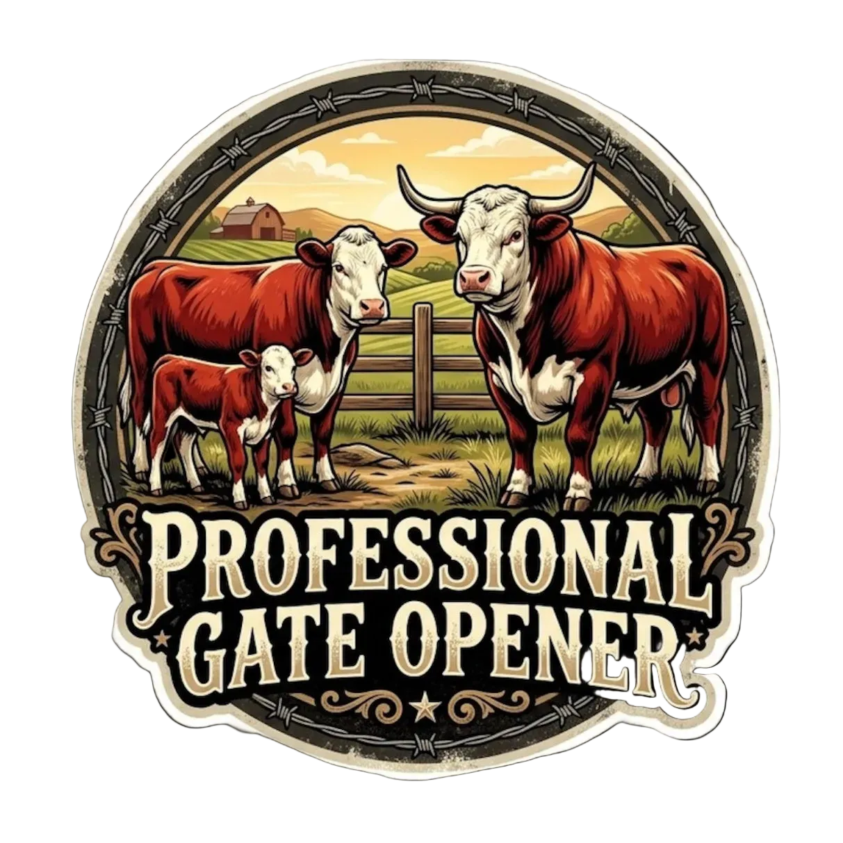 Professional Gate Opener Sticker