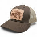 Three Calves on Fence Hat - Prairie Buffalo