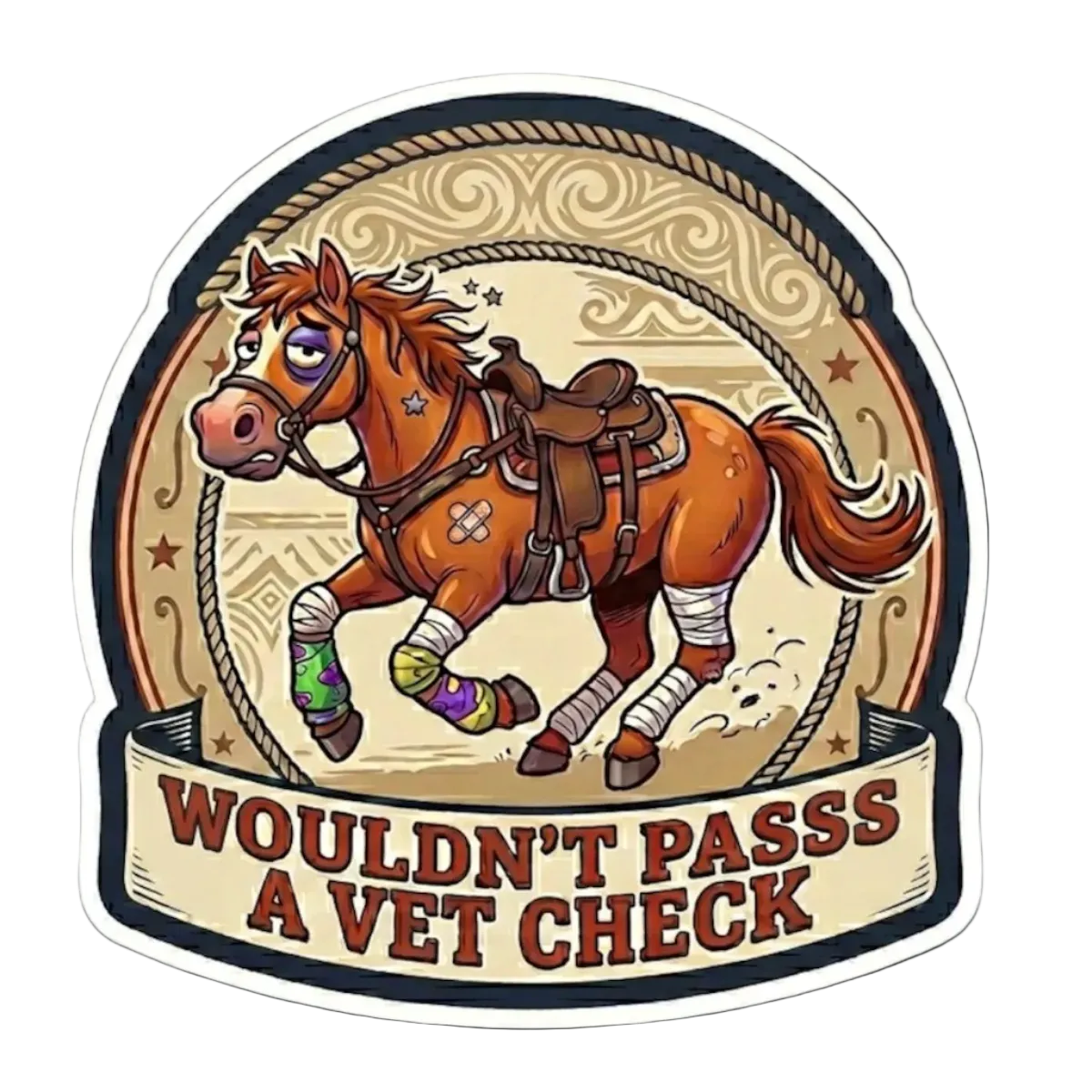 Wouldn't Pass A Vet Check Sticker