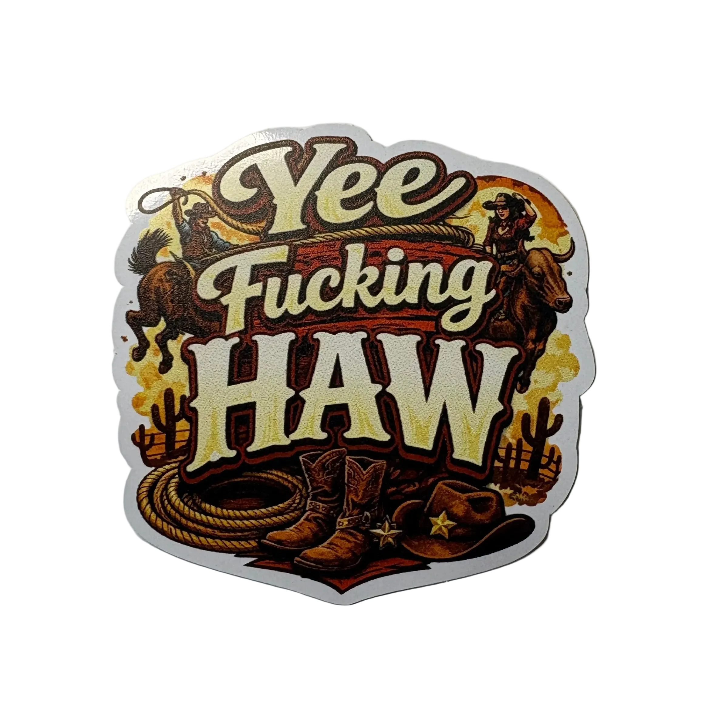Yee Fucking Haw Sticker